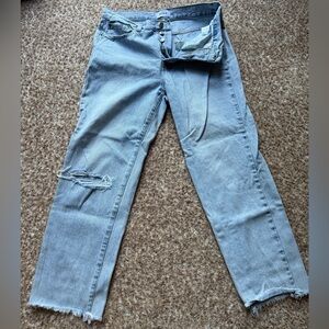 PISTOLA Blue Denim Jeans button fly distressed size 29